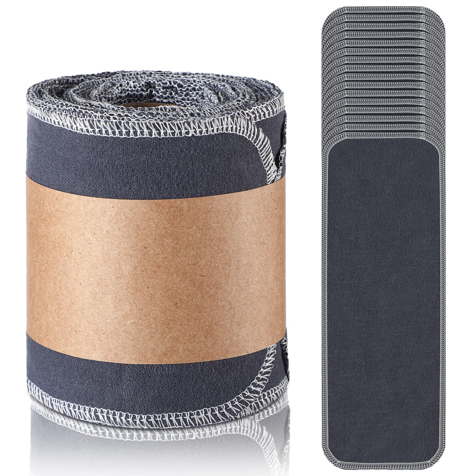 FuWeave Wiederverwendbares Toilettenpapier, waschbar, Bidet-Handtücher, Waschlappen, rollbar, atmungsaktiv, weich, saugfähig, kein Abfall, für Zuhause, Haushalt, Reinigung, Wohnmobil, Camper,