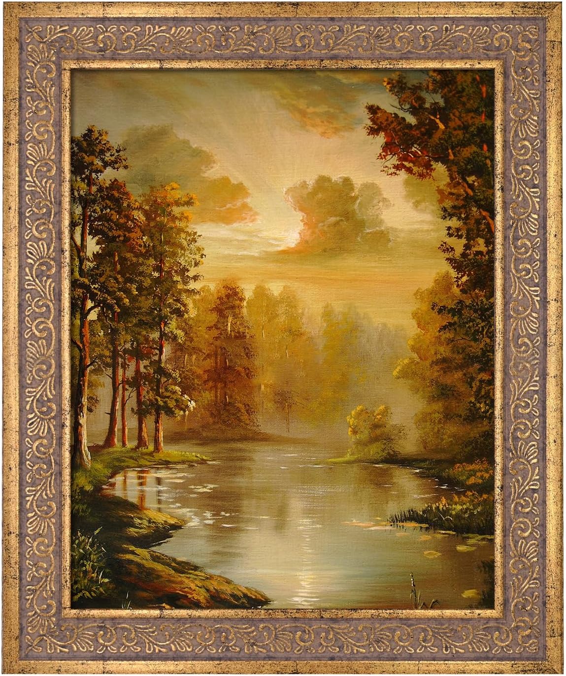 8x10 Vintage Picture Frames,Antique Picture Frame,Ornate Picture Frame for Wall Decor,1 Pack Gold Frames,Distressed Gold Distressed Gold 8x10 1Pack