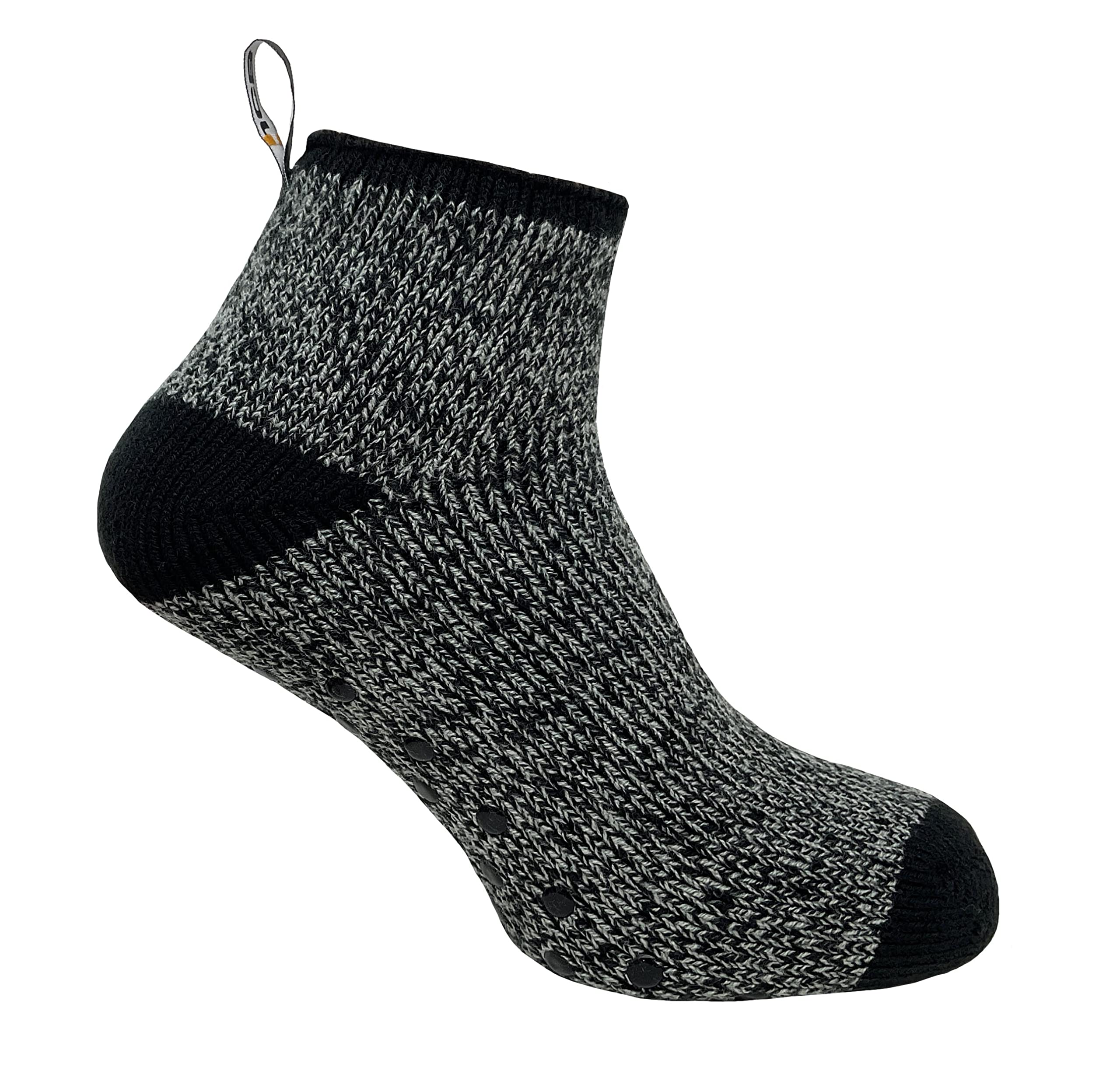 Jcb Men's Grey - Lowcut Thermasock Work Sock | & Black | 1 Pack | U.k. Size 9-12 | Thermal Winter Warm Socks