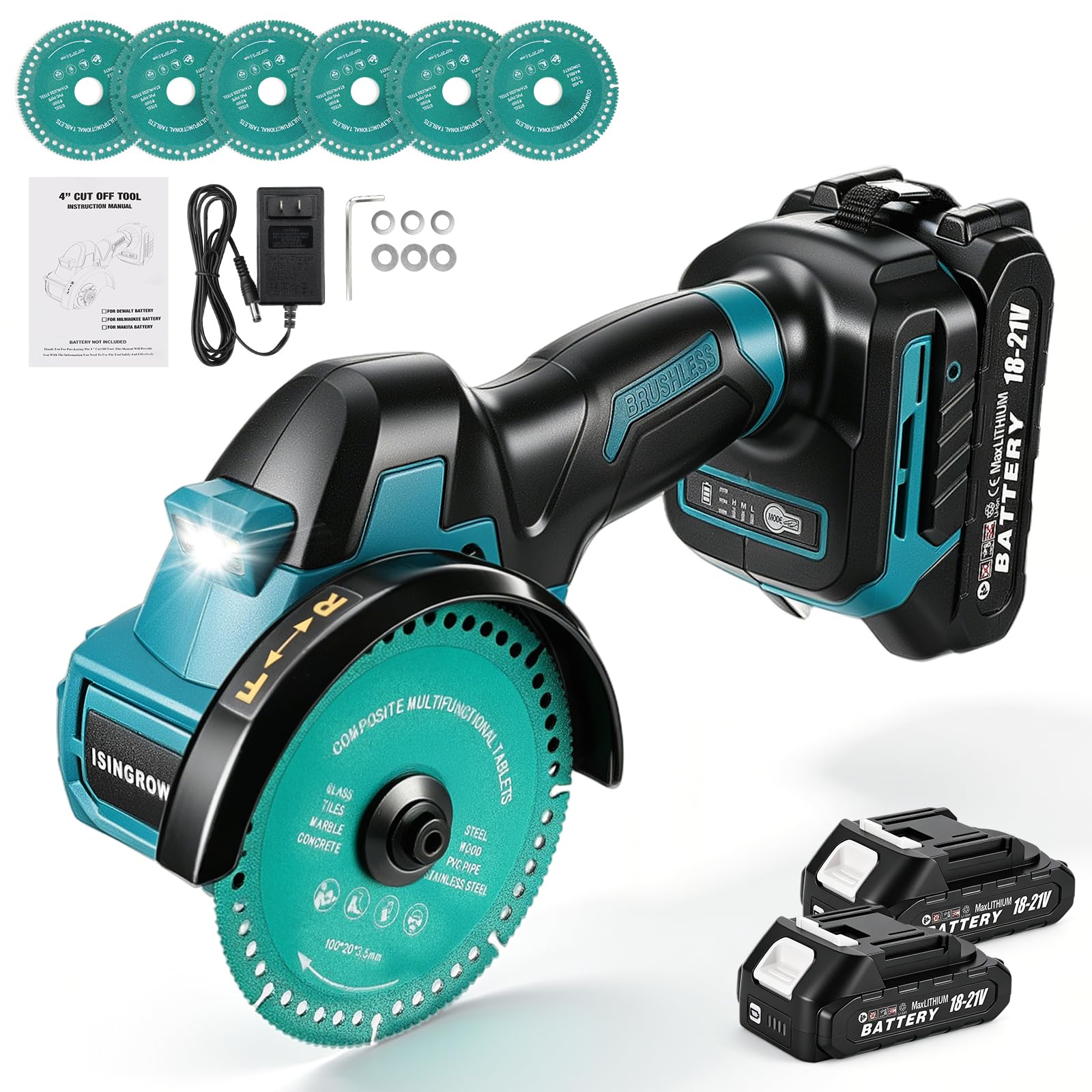 Cordless Cut Off Tool - 4 Inch Mini Saw -1
