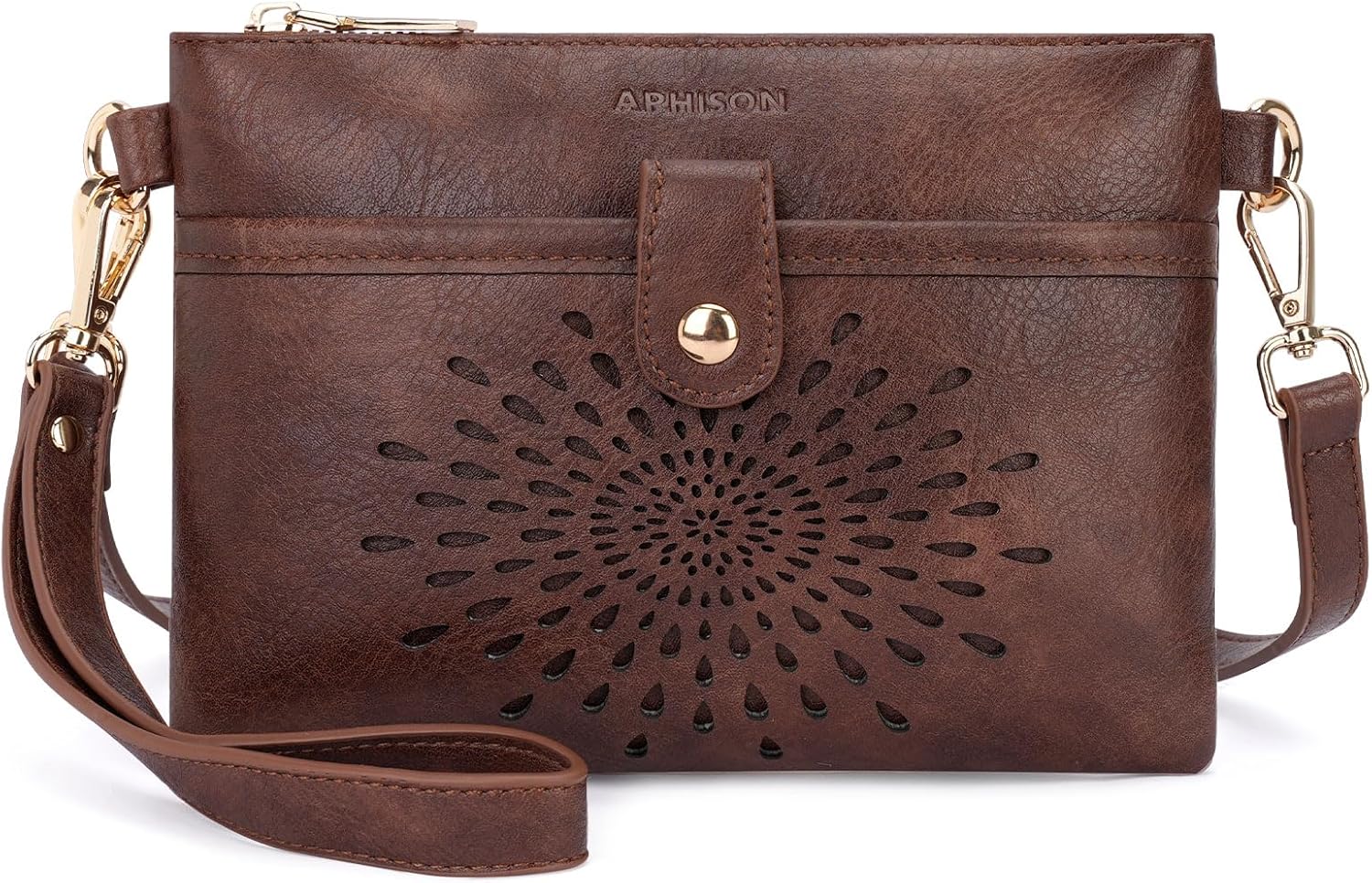 APHISON Wristlet Wallets Clutch Purses Small Crossbody Bags For Women, Cell Phone Wallet Purse RFID Wallet Women