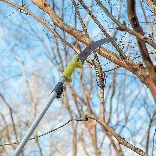 DocaPole 7-30 Foot Telescoping Extension Pole + GoSaw Attachment Pruning Pole Saw; Extendable Limb Saw and Trimmer For Tree Pruning on Branches Less than 2