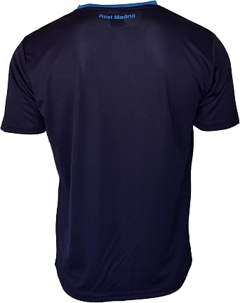 Icon Sports Compatible with Real Madrid C.F. Stadium Class Poly Shirt Jersey - Blue (L, NO Name DD1G-01)