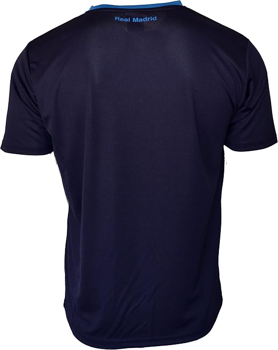 Icon Sports Compatible with Real Madrid C.F. Stadium Class Poly Shirt Jersey - Blue (L, NO Name DD1G-01)
