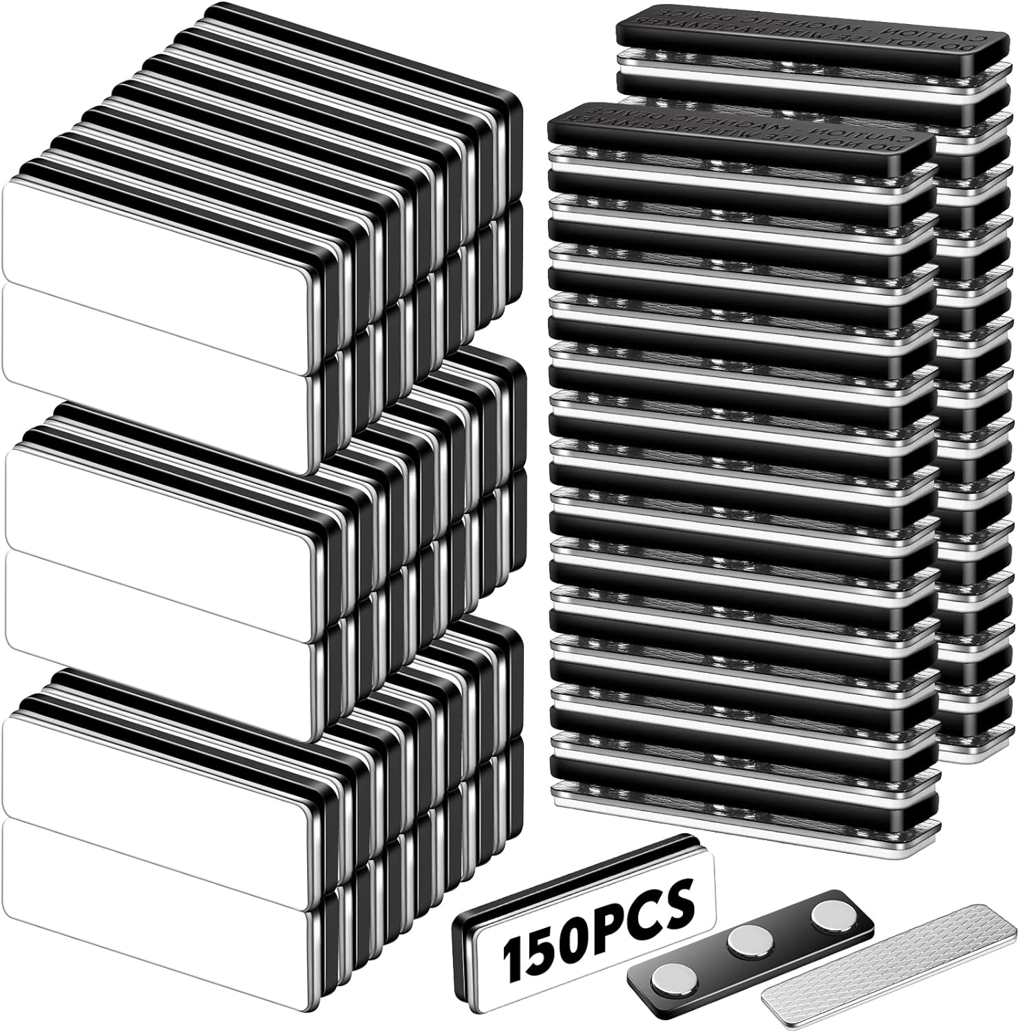 150 Packs Name Tags Reusable Name Badge