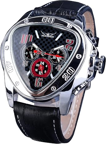 Jaragar Fashion Sport Triangolo Racing Design Automatico Uomo Orologio da  Polso : Amazon.it: Orologi