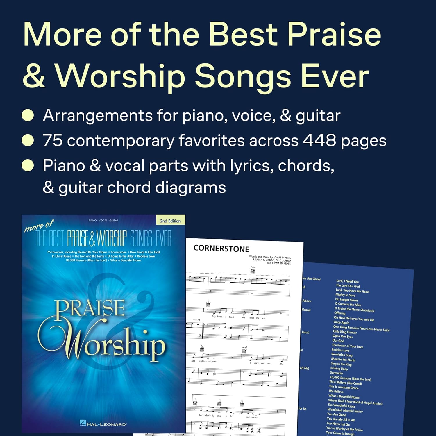 The Best Praise and Worship Songs Ever | Piano Vocal Guitar Sheet Music Collection | Contemporary Christian Songbook for Church Musicians and Worship Leaders | Inspirational Music for Piano      Paperback – September 1, 2018