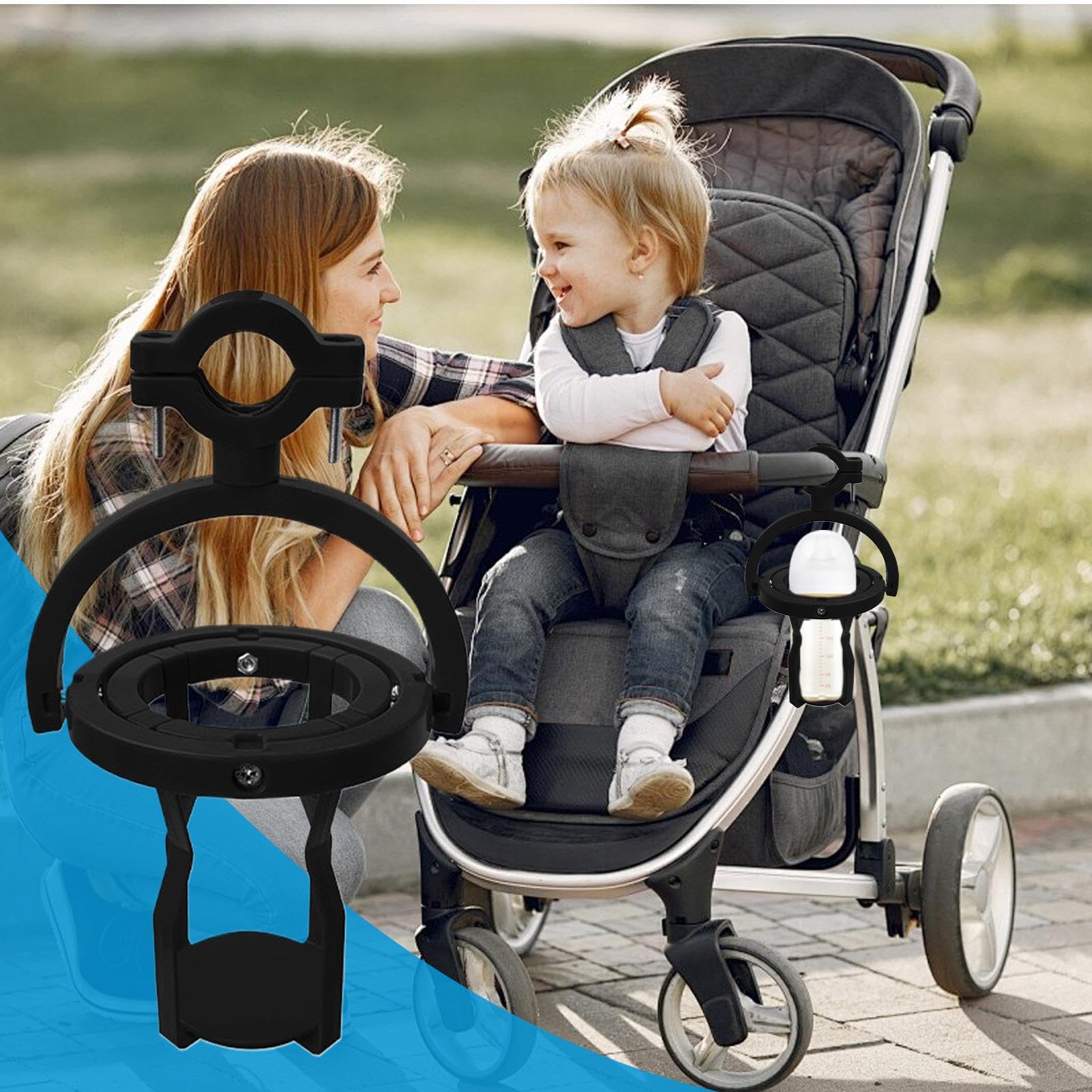 Porte-Gobelet Auto-Nivelant, Porte-Gobelet Rotatif à 360 Degrés, Cage Anti-Renversement pour Extérieur: Véhicules, Bateaux, Tracteurs
