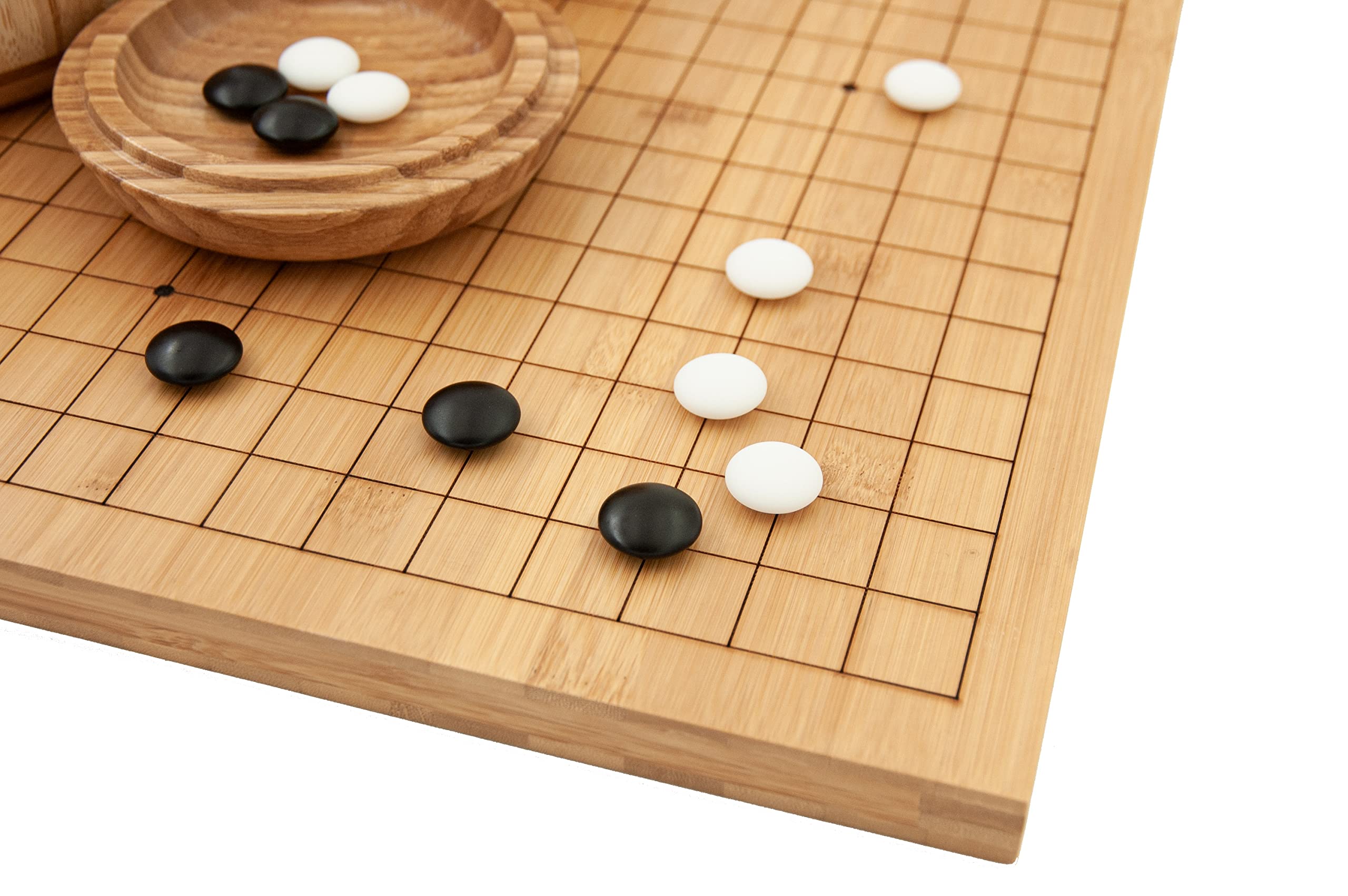 Go-Set Bambus 19x19/13x13 (mit Yunzi-Steinen)