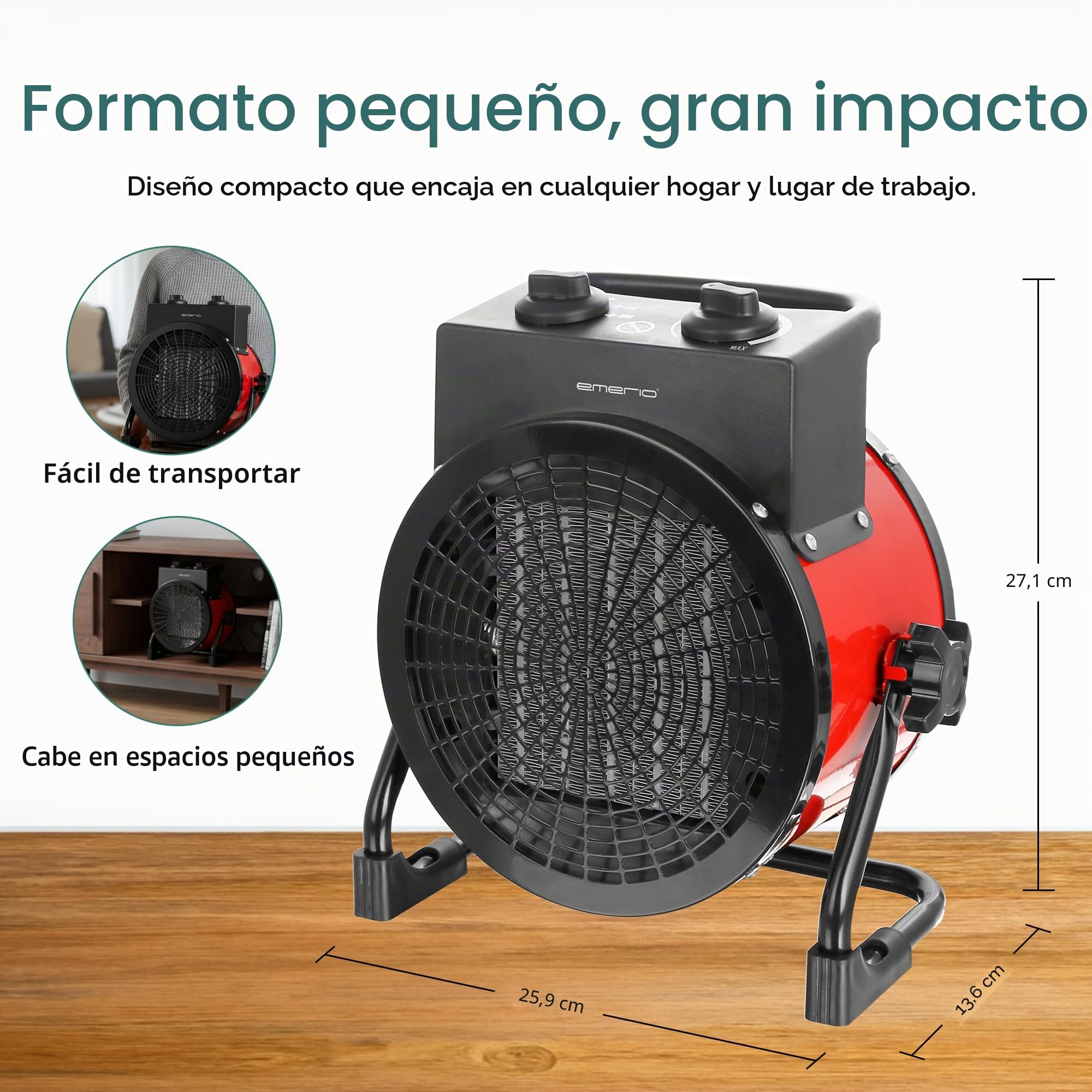 Emerio Calentador de ventilador FH-128620