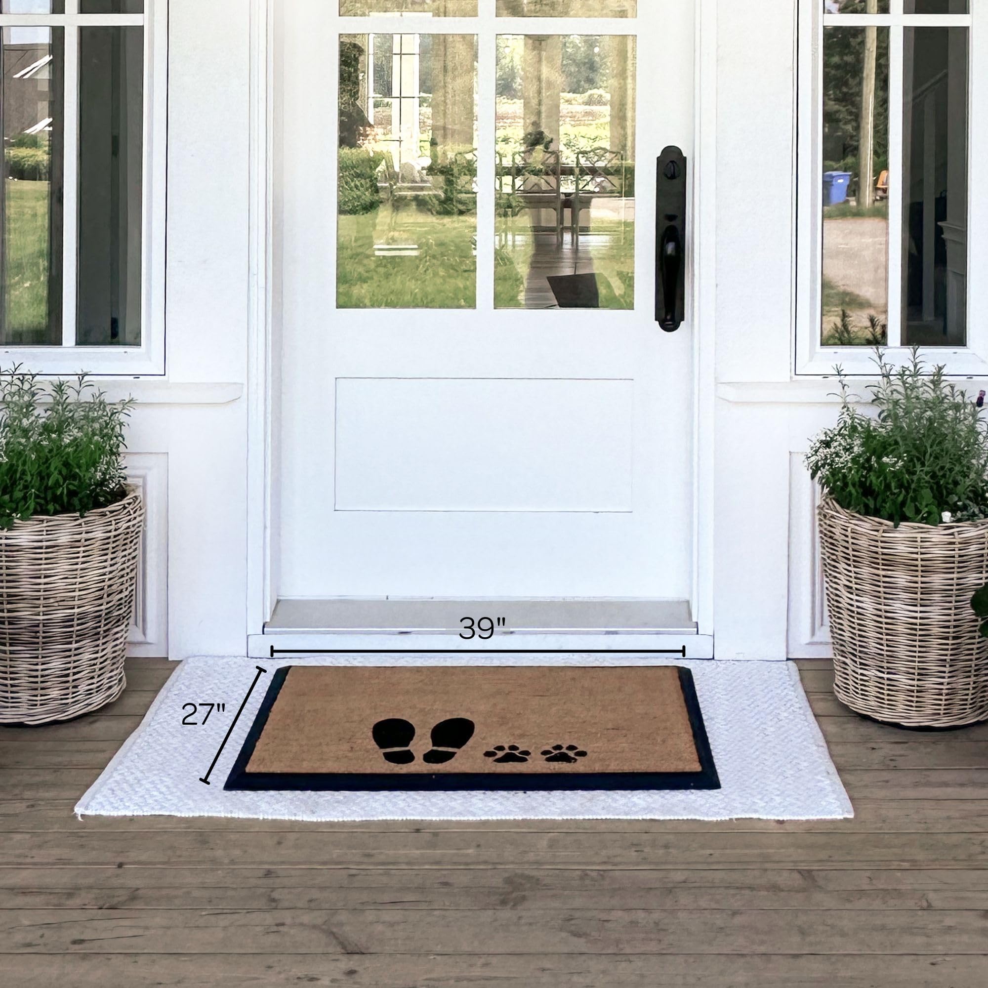 ラグ・カーペット KEY DOG&KEY CAT DOOR MAT Amazon.com: 4 Cats & Dogs: Convertible Entrance Mat: Rectangle