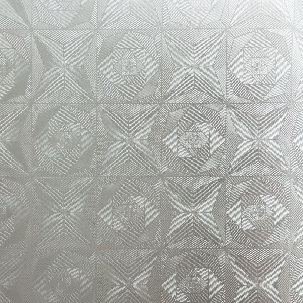 Mirage Rose - Self-Adhesive Embossed Window Film Home Decor 17.7" X 394"(Roll)