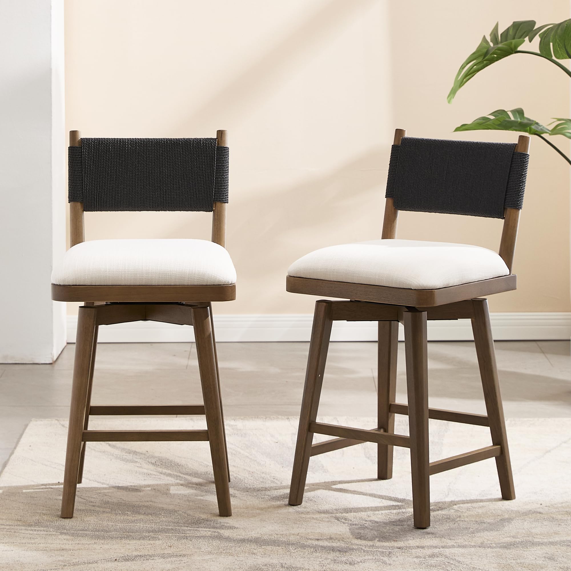 Amazon.com: DM Furniture Swivel Counter Stools Set of 2 for