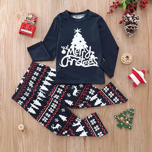 Miniatura 2 de Pijamas de Navidad para la familia, conjunto de pijamas de Navidad 2023, ropa de dormir divertida con estampado de Papá Noel, pijamas familiares a