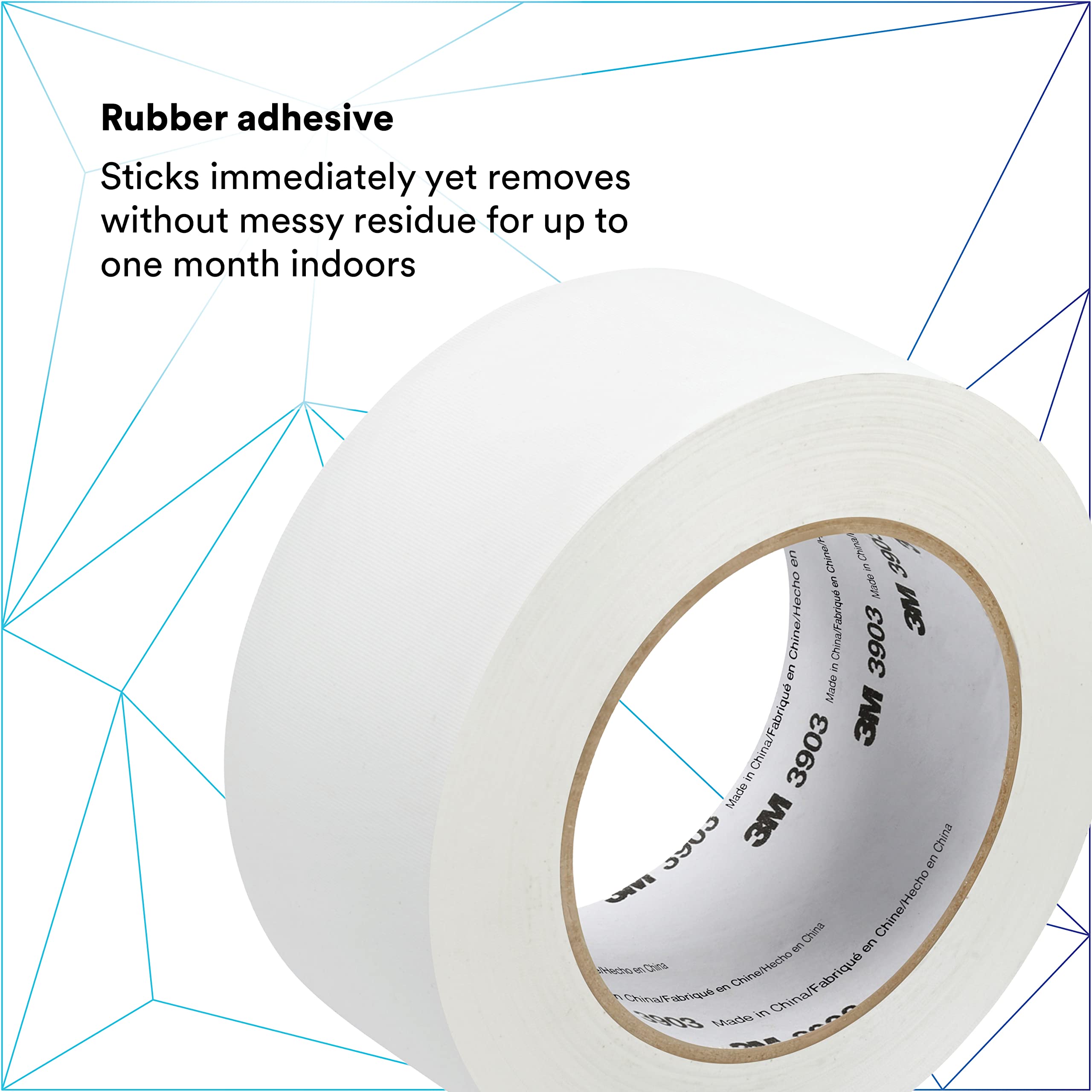 3M Vinyl Duct Tape, White, 2-Inch by 50-Yard, 6.3 Mil by 3M