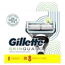 Gillette SkinGuard Razor Blade Refills for Men, 2 Blade Cartridge, SkinGuard for Sensitive Skin, Lubrication, Fits SkinGuard Razor Handles, 8 Count gallery image