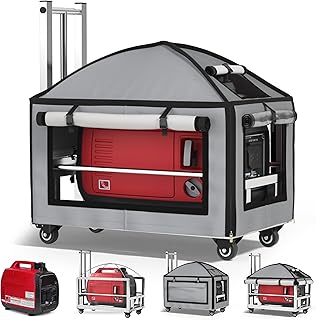 Generator Covers While Running, (23.2X14.1X19.6inches), Portable GeneratorCover with Cart, for HD-iPower-Champion1000w-2500w Portable Generators,900D Covers