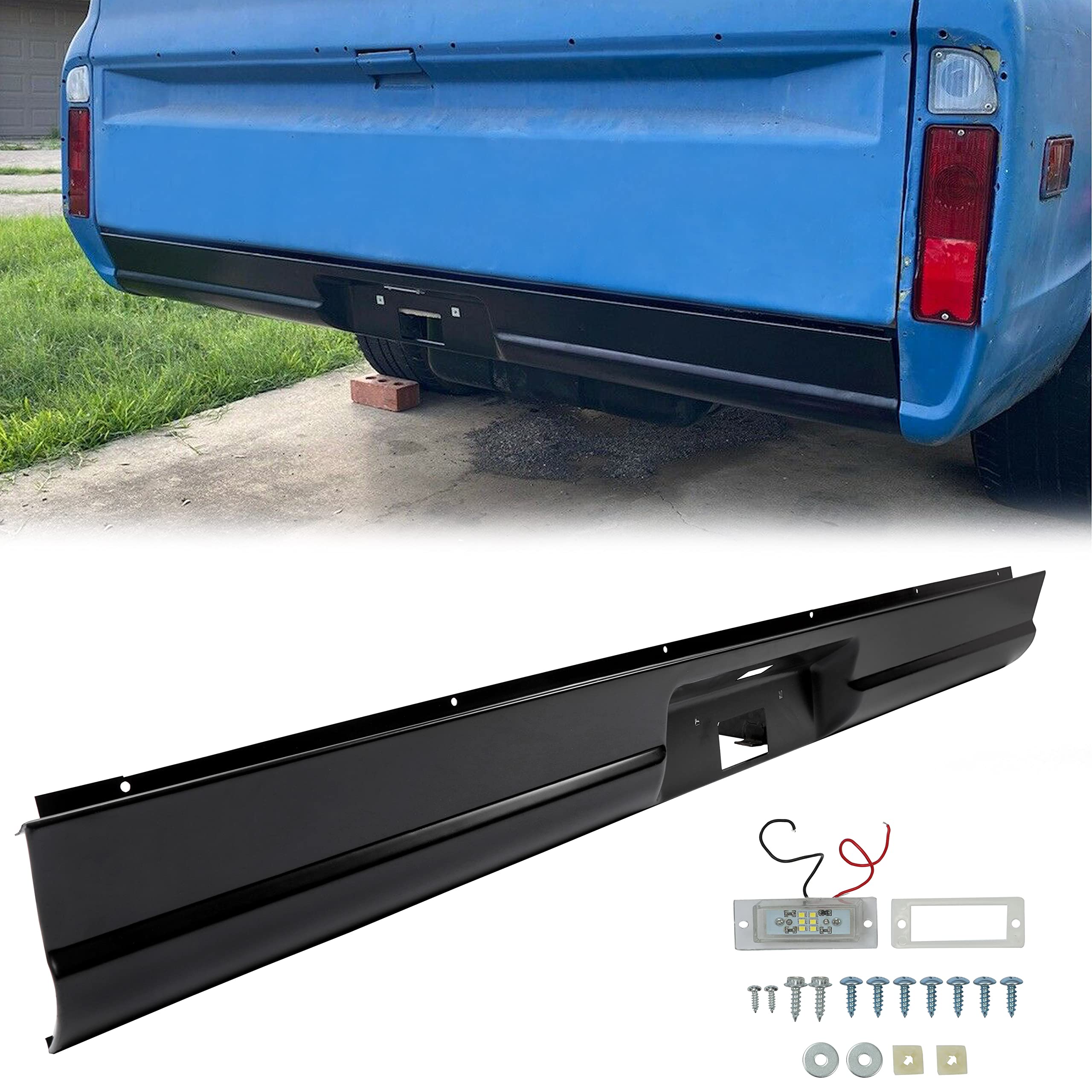 Rear Roll Pan Compatible With 19541987 Chevy C10 C20 C30 K10 K20 K30