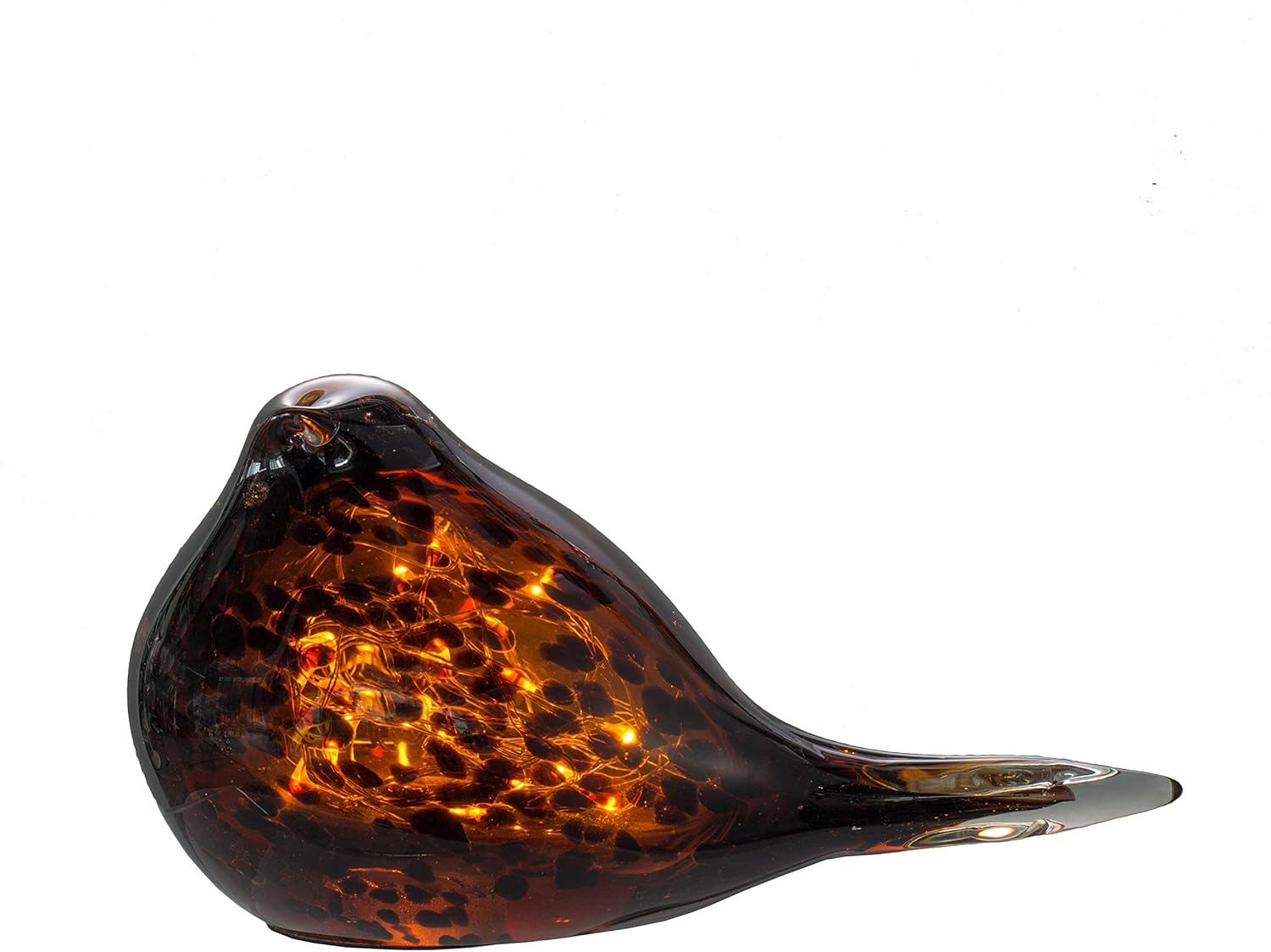 Led Glass Bird, Amber