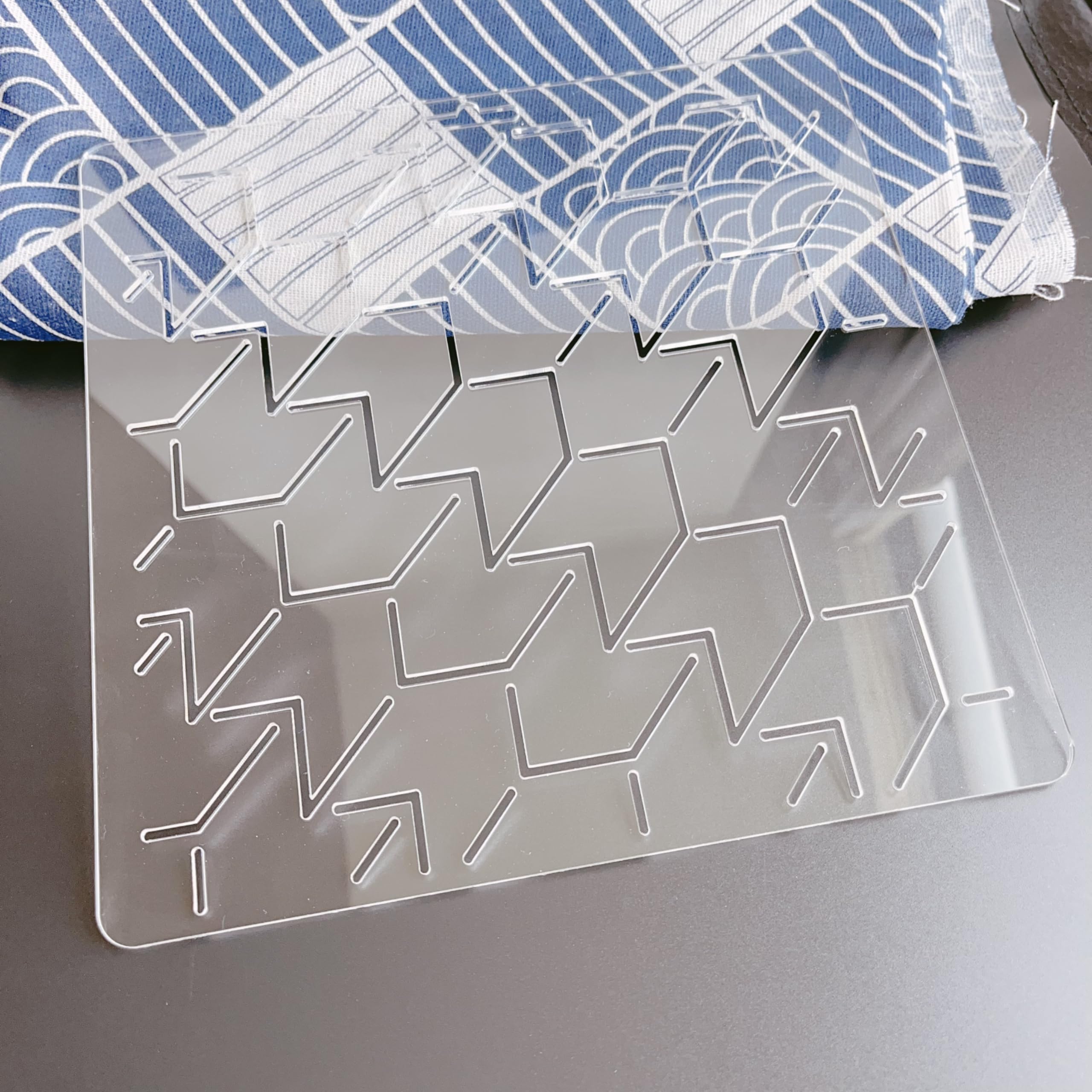 Acrylic Sashiko Stencil, Embroidery Pattern, Quilting Stencil for Hand Quilting and Embroidery