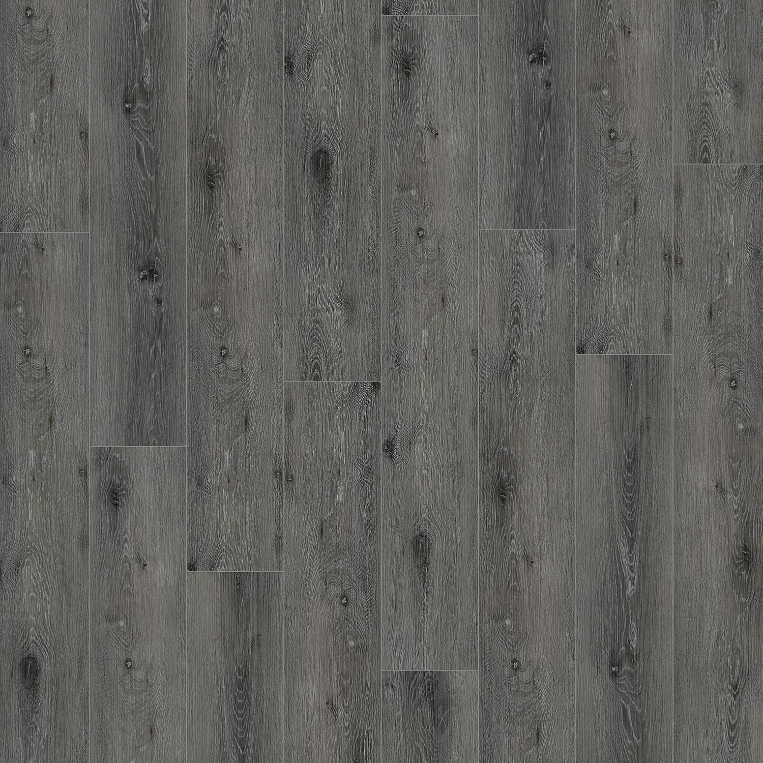 Quadro Tile Pineridge Charcoal 7" x 48" x 4.7mm Oak Luxury Vinyl