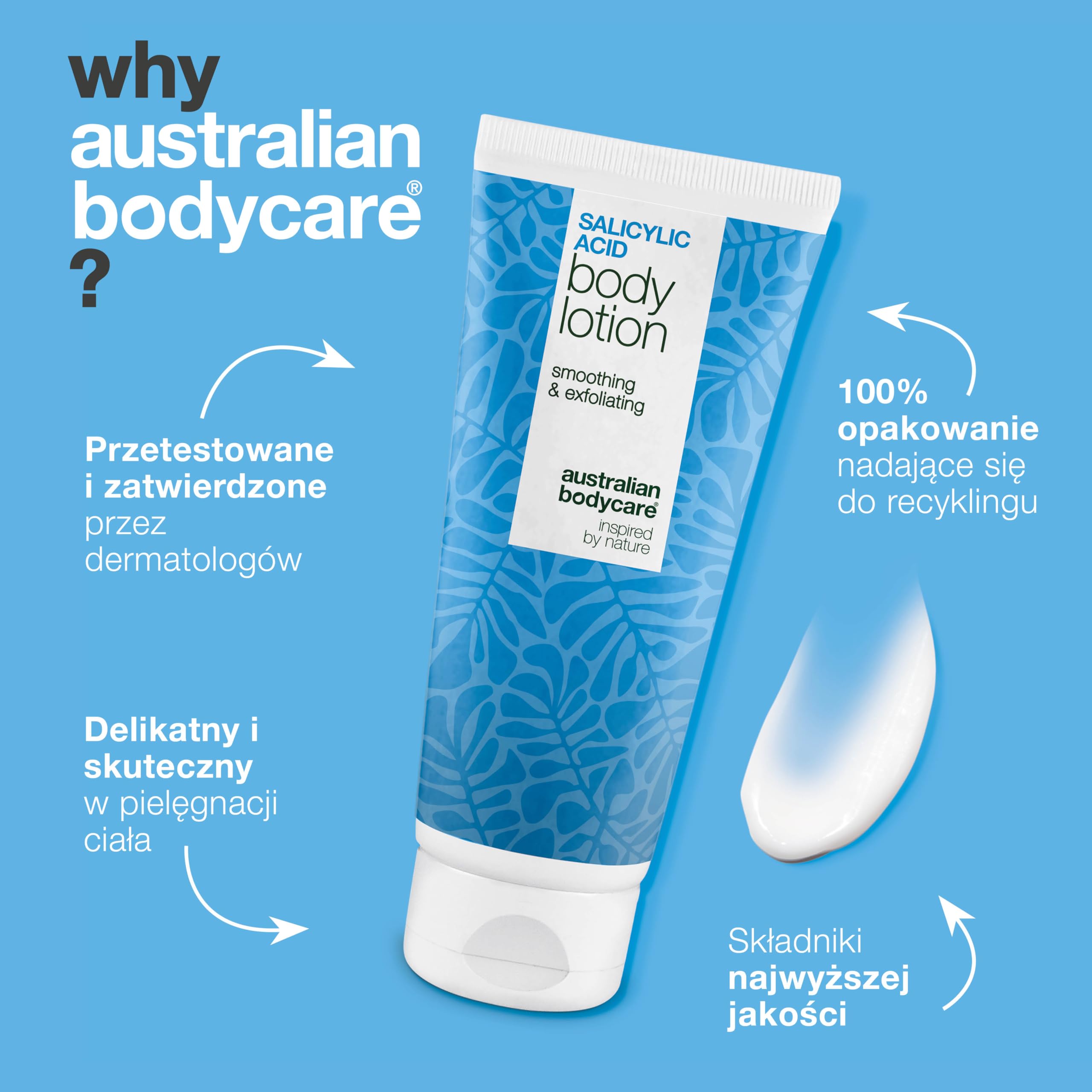 Balsam do ciała na Keratosis Pilaris – wygładza gęsią skórkę i drobne krostki – z kwasem salicylowym, niacynamidem i cynkiem PCA