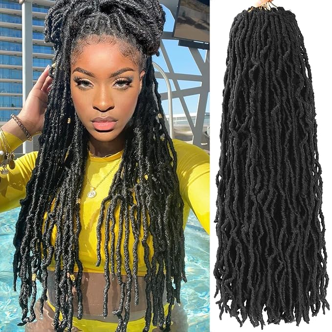 Faux Locs Crochet Hair Soft Locs 24 Inch 7 Packs Crochet