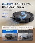 ECOVACS DEEBOT X11S OMNICYCLONE Aspirateur robot & C'est pas vrai. 30000Pa, TrueEdge Rouleaux, station sans sac pour le nettoyage sans effort, 3-Min Chargement rapide pour grande maison, ZeroTangle, AI Évitement, YIKO Agent