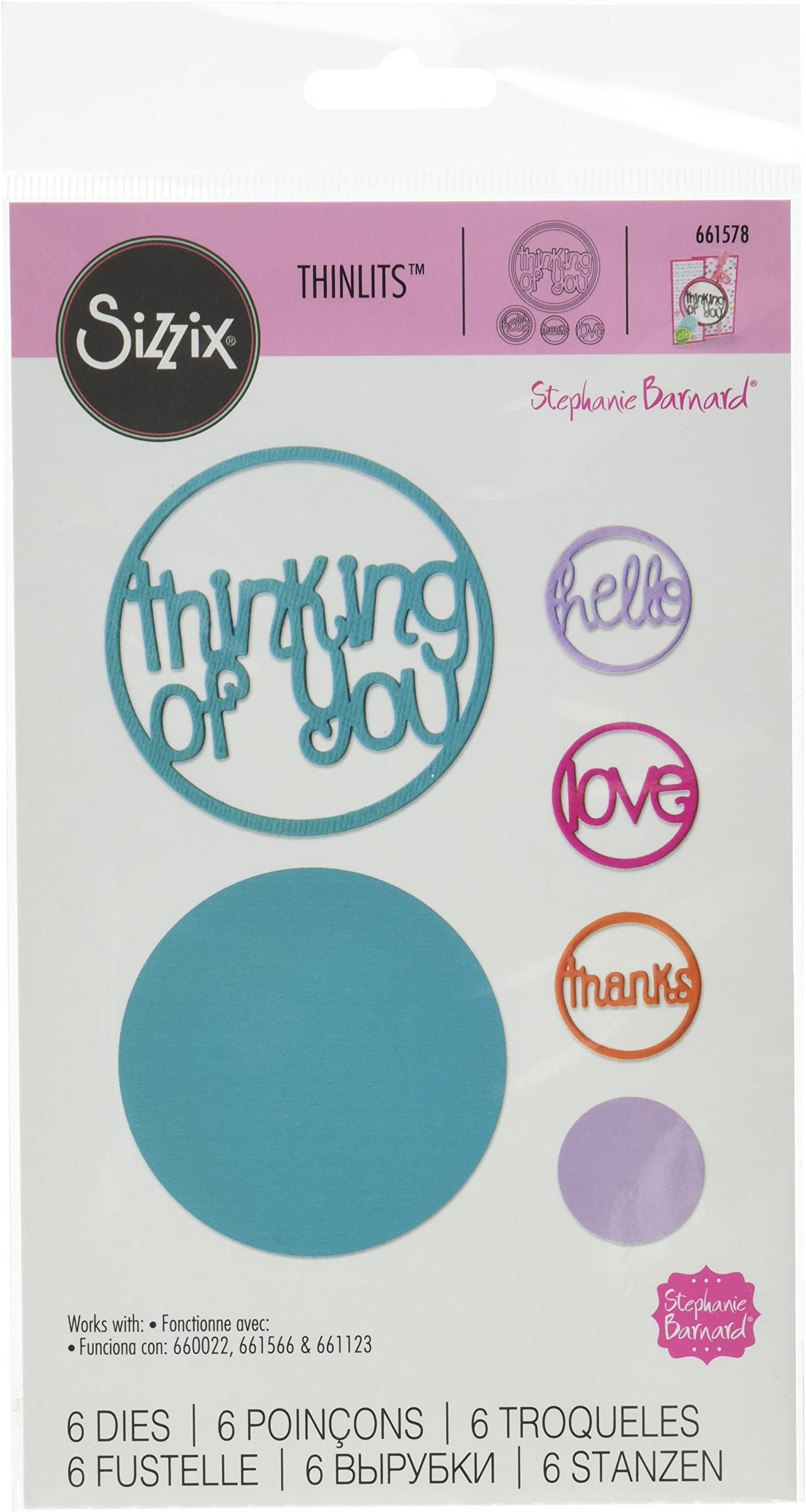 Sizzix Thinlits Dies 6/Pkg By Stephanie Barnard