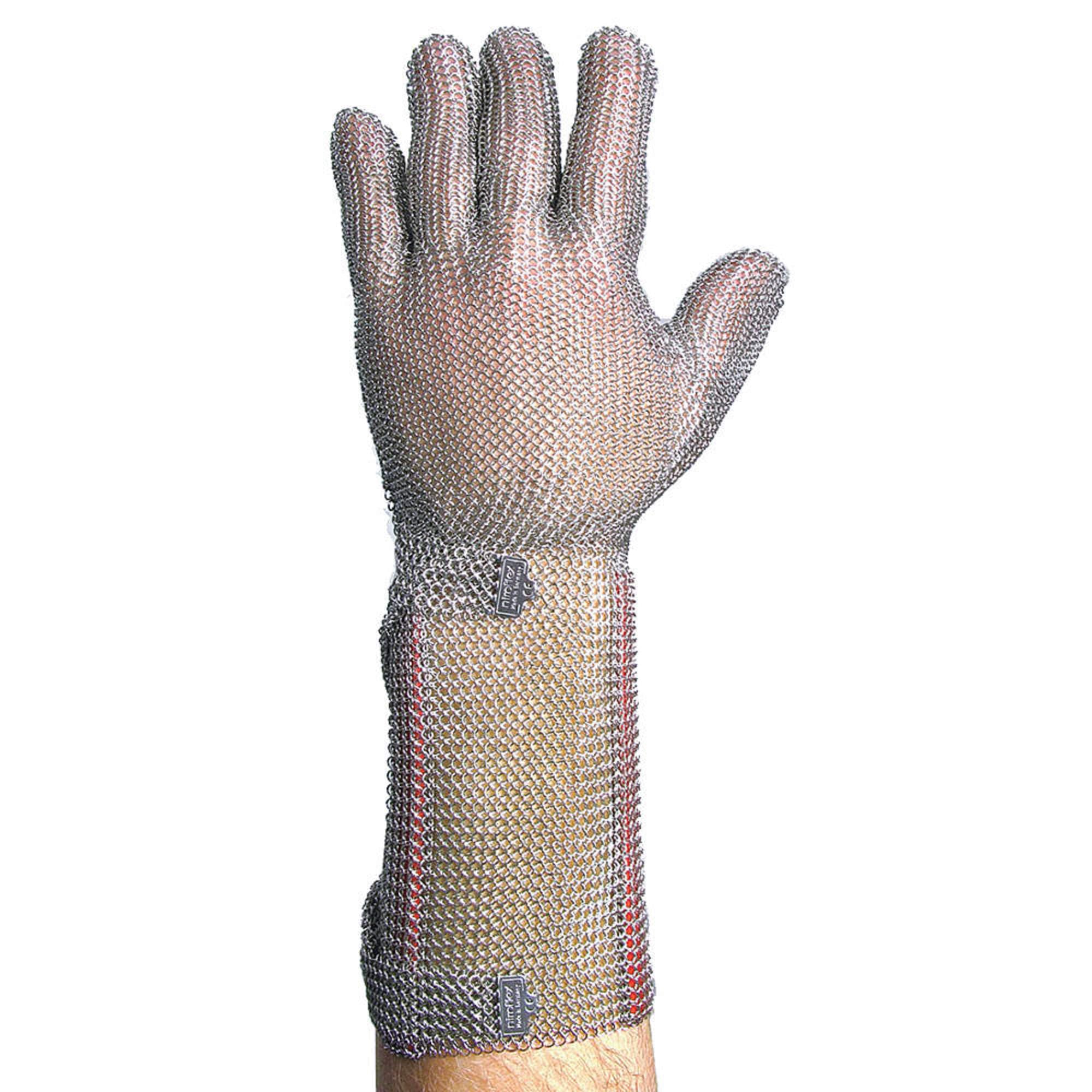 Cut Resistant Gloves, Silver, L