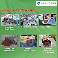 Vista 6 de 3-en-1 absorbente de aceite, endurecedor de pintura y compuesto para barrer – 15L (5.3 lb) – Absorbe 10 cuartos de galón de aceite, solidifica 33