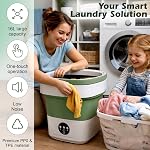 16L Portable Washing Machine with Spin Basket 3 Wash Modes Timer - Deep Cleaning Collapsible Clothes Washer Mini Washing Machine - Portable Clothes Washer for Apartment Travel Camping Dorm Hotel Home