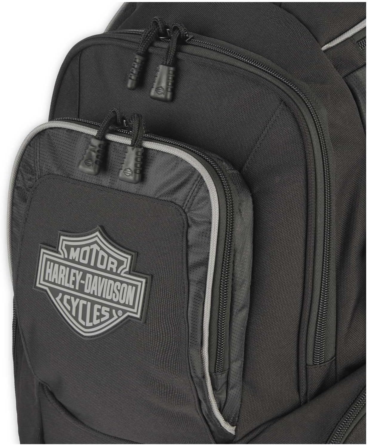 Harley-Davidson Rugged High-Density Polyester 'Legend' Backpack - Black