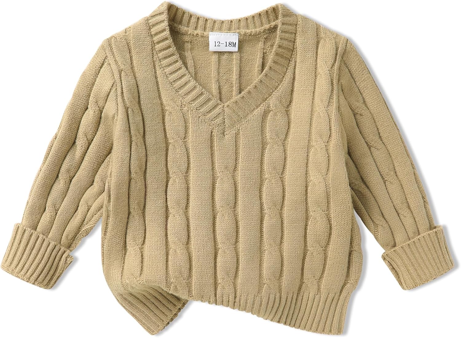 Toddler Girl Boy Sweater Baby Knit Sweaters V-neck Fall Winter Clothes