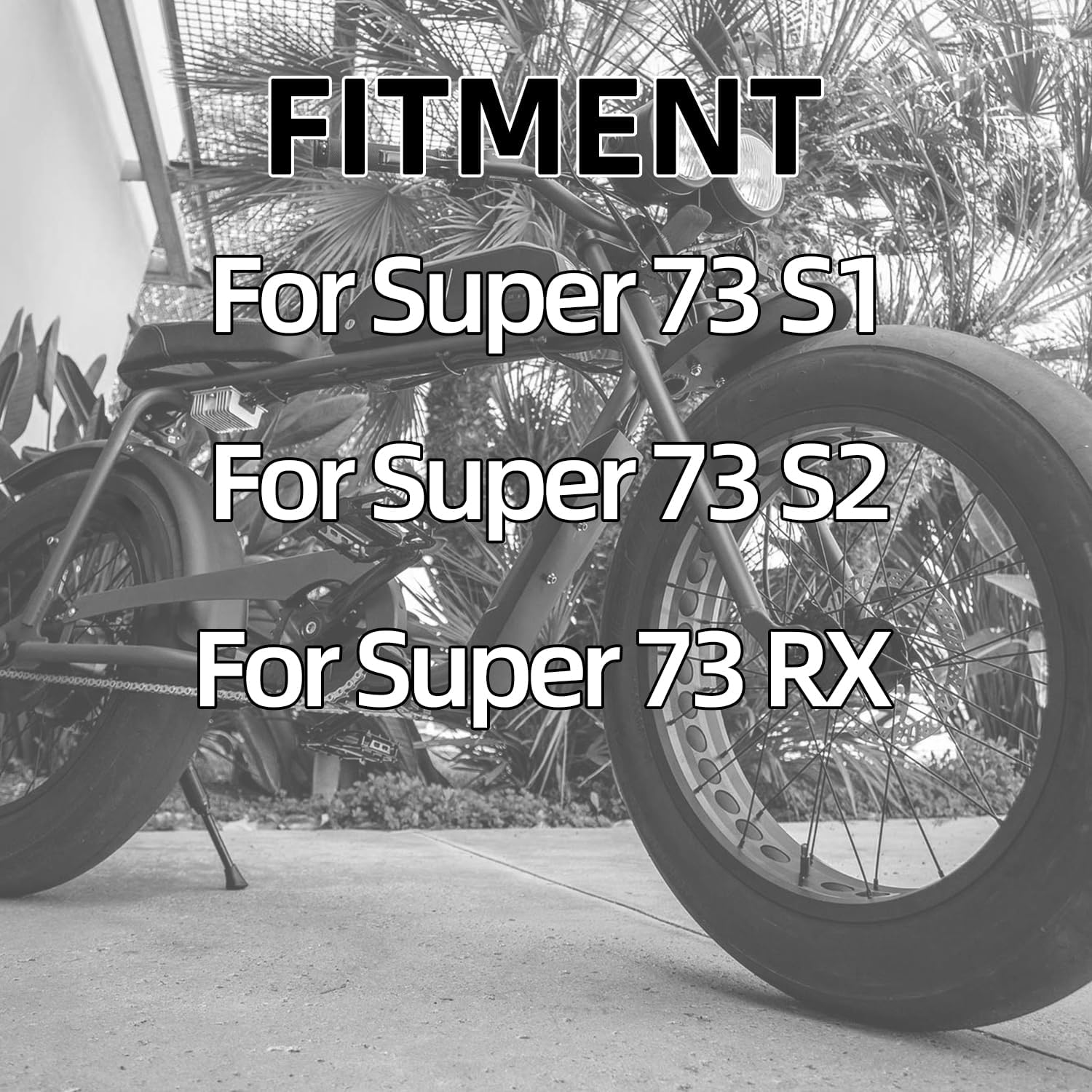 Front or Rear Foot Pegs for Super 73,with Bracket CNC Foot Rest Pedals Footpegs for Super73 S1/S2/RX/R/Z/ZX-Black