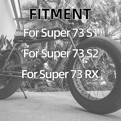 Miniatura 2 de Estriberas delanteras o traseras para Super 73, con soporte CNC Pedales de reposapiés para Super73 S1/S2/RX/R/Z/ZX - Negro