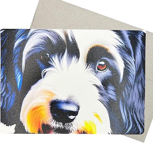 Tarjeta de felicitación artística habanesa (7 x 5 pulgadas, 1 tarjeta, interior en blanco) para tarjeta de cumpleaños de la Habana o Get Well,