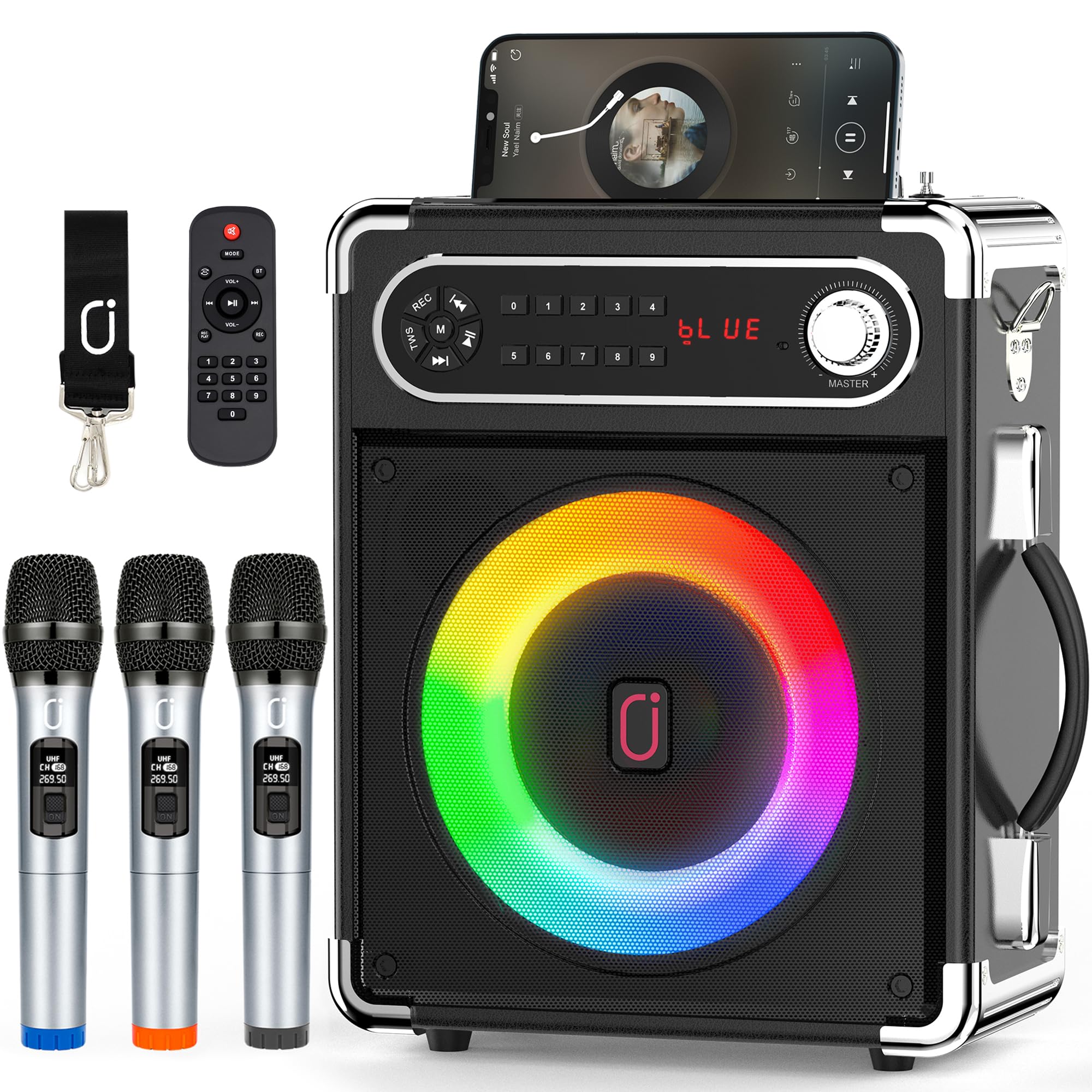 Coolmusic BP Sing : Machine à Karaoké Portable Avec Enceinte Bluetooth Et Micro