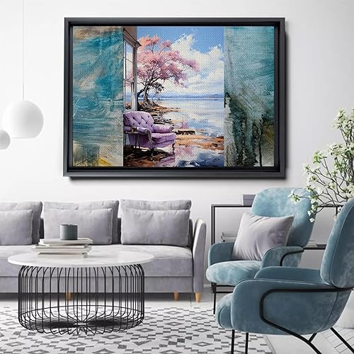 Miniatura 4 de Vintage print print Landscape Wall Art Print, Nature Framed Large Gallery Art, Minimalist Art (with hanging kit)