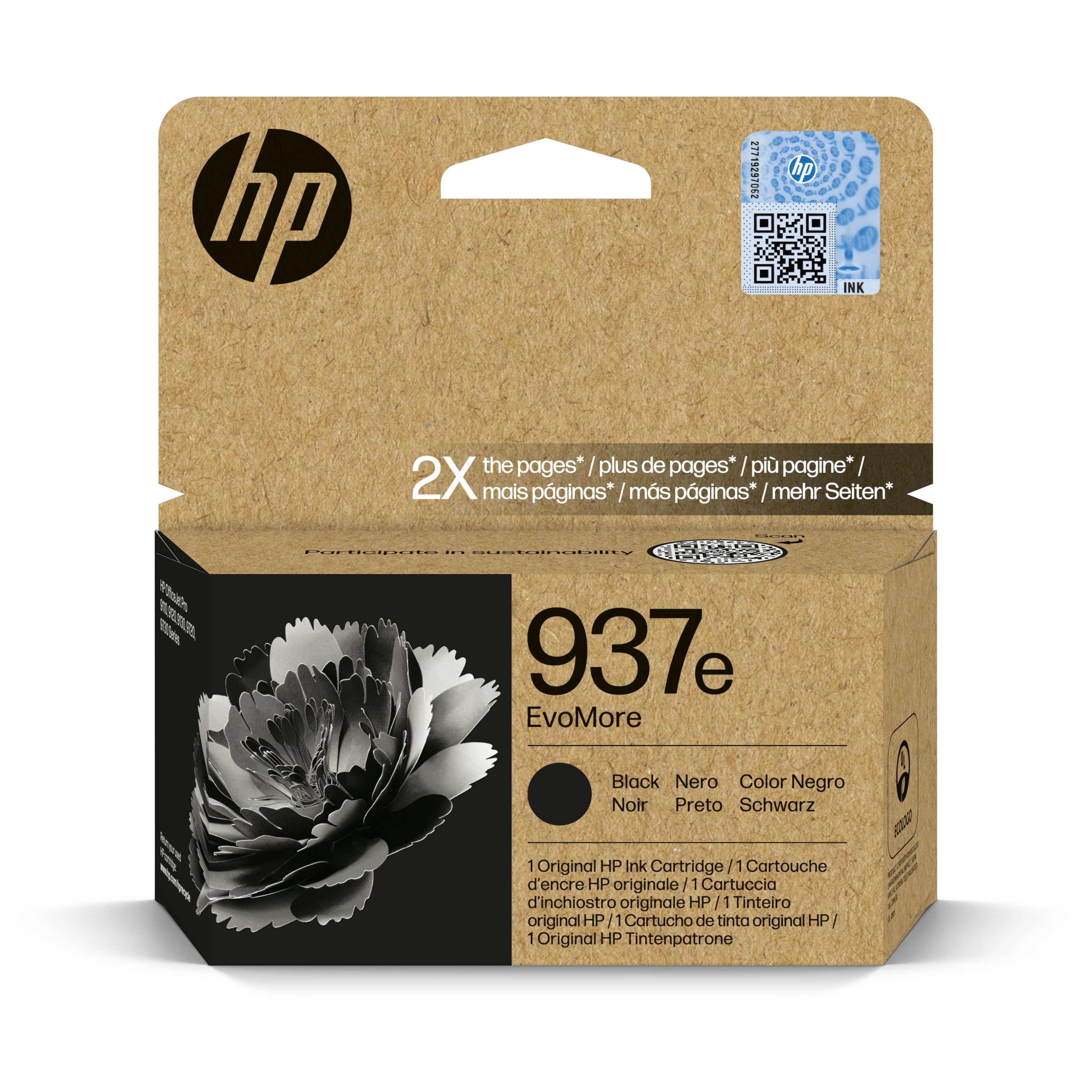 Pack De 4 Cartouches D'encre Compatibles HP 937e | Pour OfficeJet Pro 9720e, 9730e, Etc. | Impression économique Haute Capacité