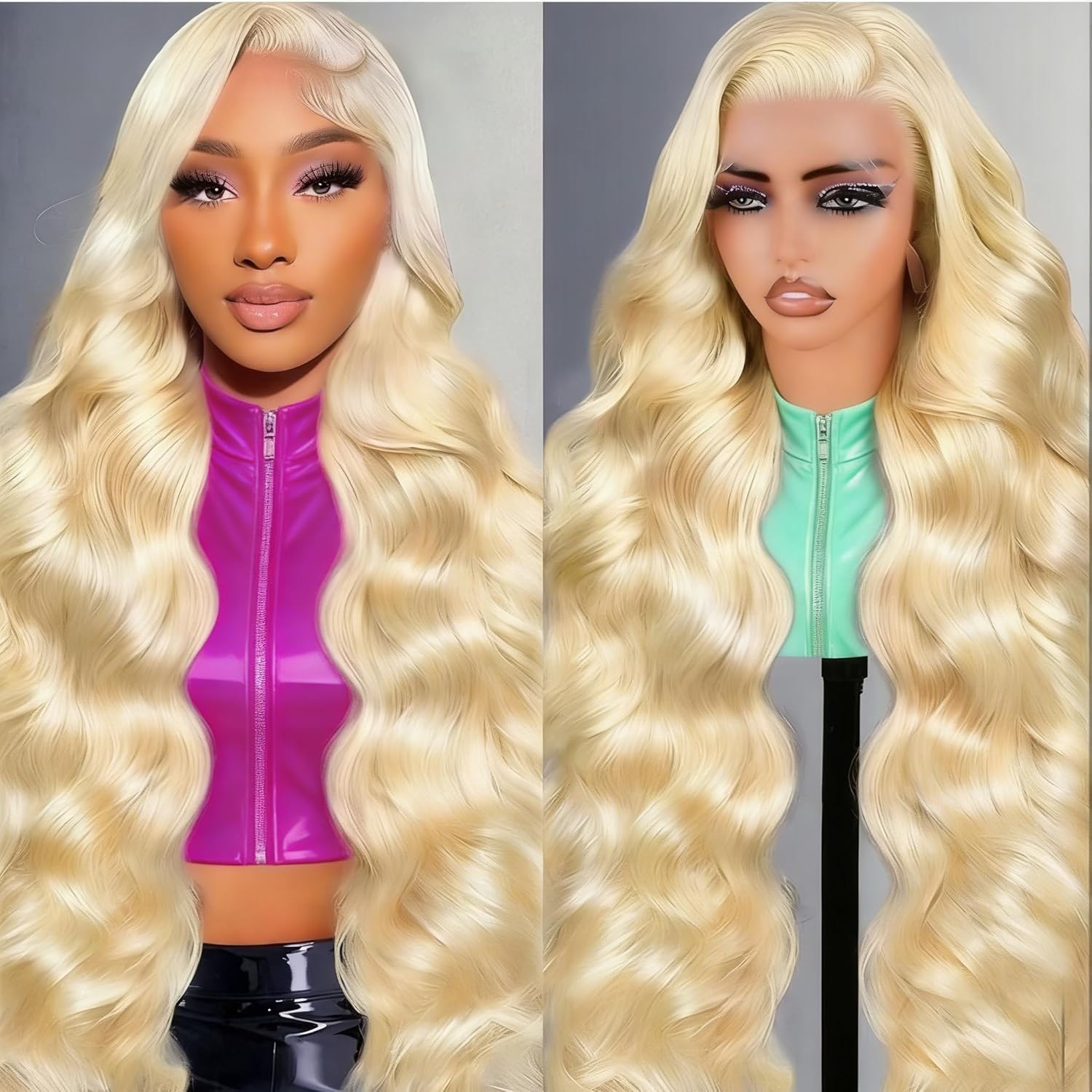 36 Inch 613 Lace Front Wigs Human Hair 200 Density HD Lace Front Wig 13x1 613 Blonde Wig Human Hair for Women Pre Plucked with Baby Hair Brazilian Body Wave