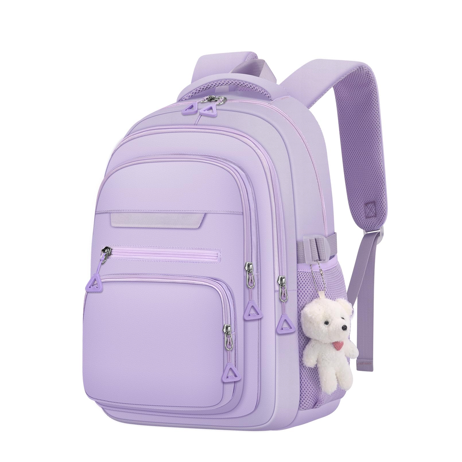 KBTYE Cute Girls Backpack for School Kids Travel College backpack for Women Teen Purple Bookbags Aesthetic Laptop Bagpack