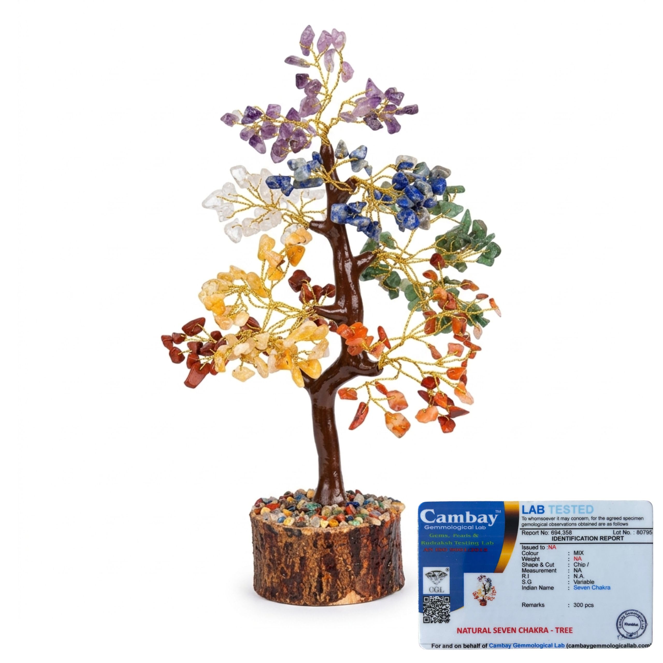 7 Chakra Crystal Tree 300 Beads Certified Natural Stones Feng Shui Bonsai Home Decor Gift Item for Positive Energy and Good Luck-image-23