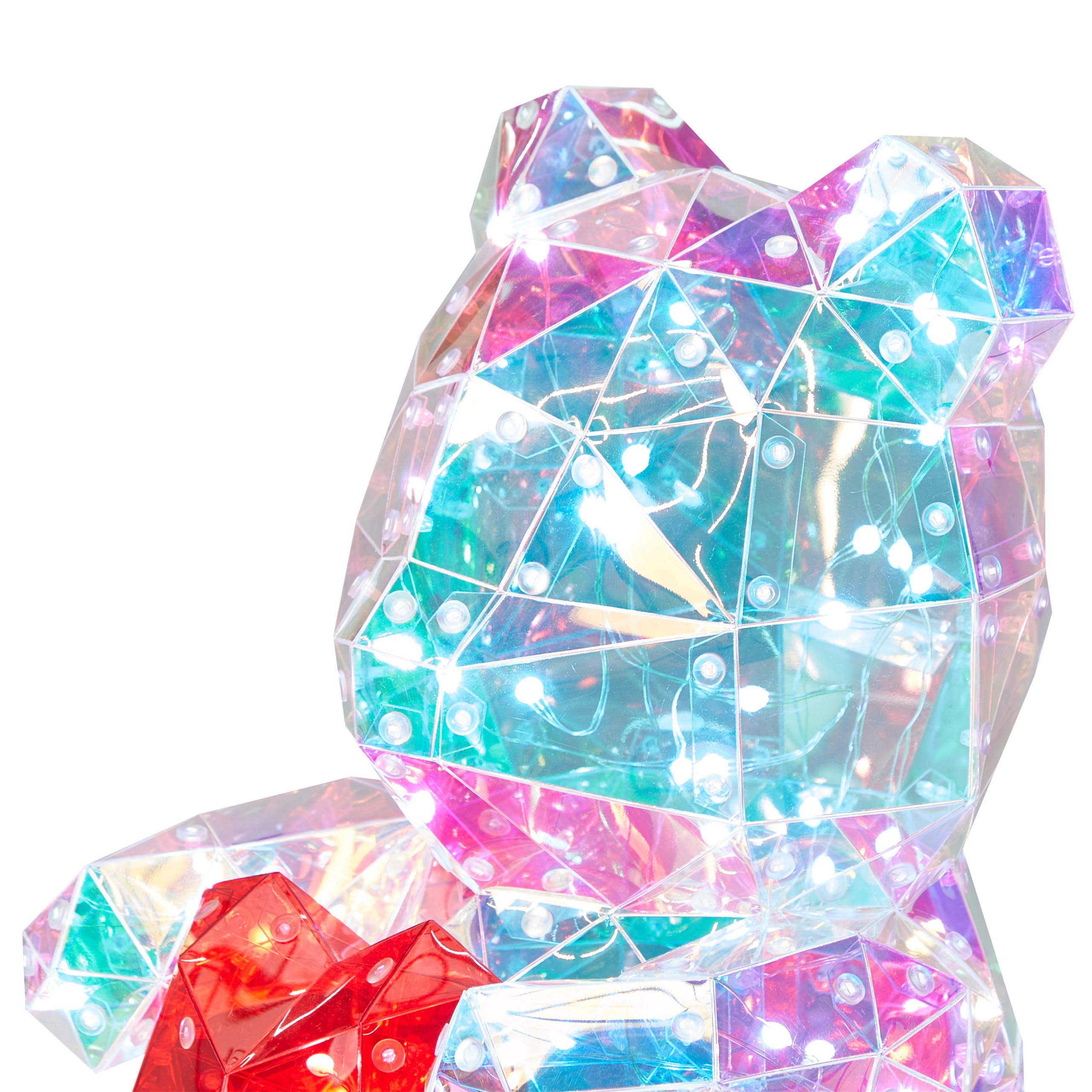 Dekoration Smart LED Kunststoff bunt Teddybär mit App-Steuerung 30 cm Rigel