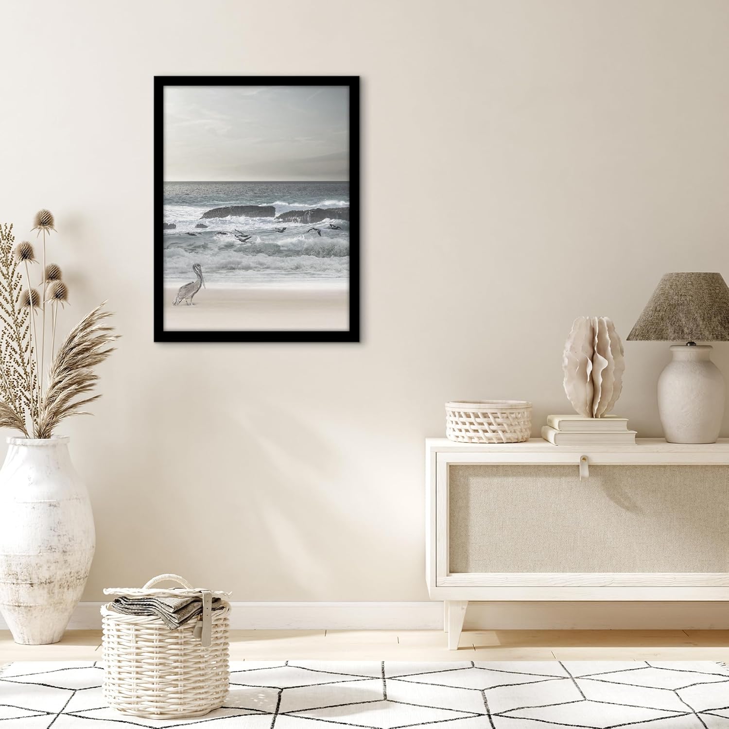 Americanflat 19x25 Poster Frame - Black Engineered Wood with Polished Plexiglass - Wide Picture Frame for Vertical or Horizontal Wall Display - Epic Collection - Black