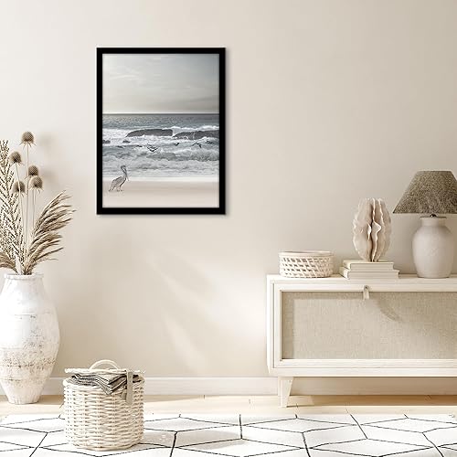 Vista 772 de Americanflat - Marco para póster de 71 x 74 cm con plexiglás pulido, portarretratos negro de madera industrializada, Epic Collection, marco ancho