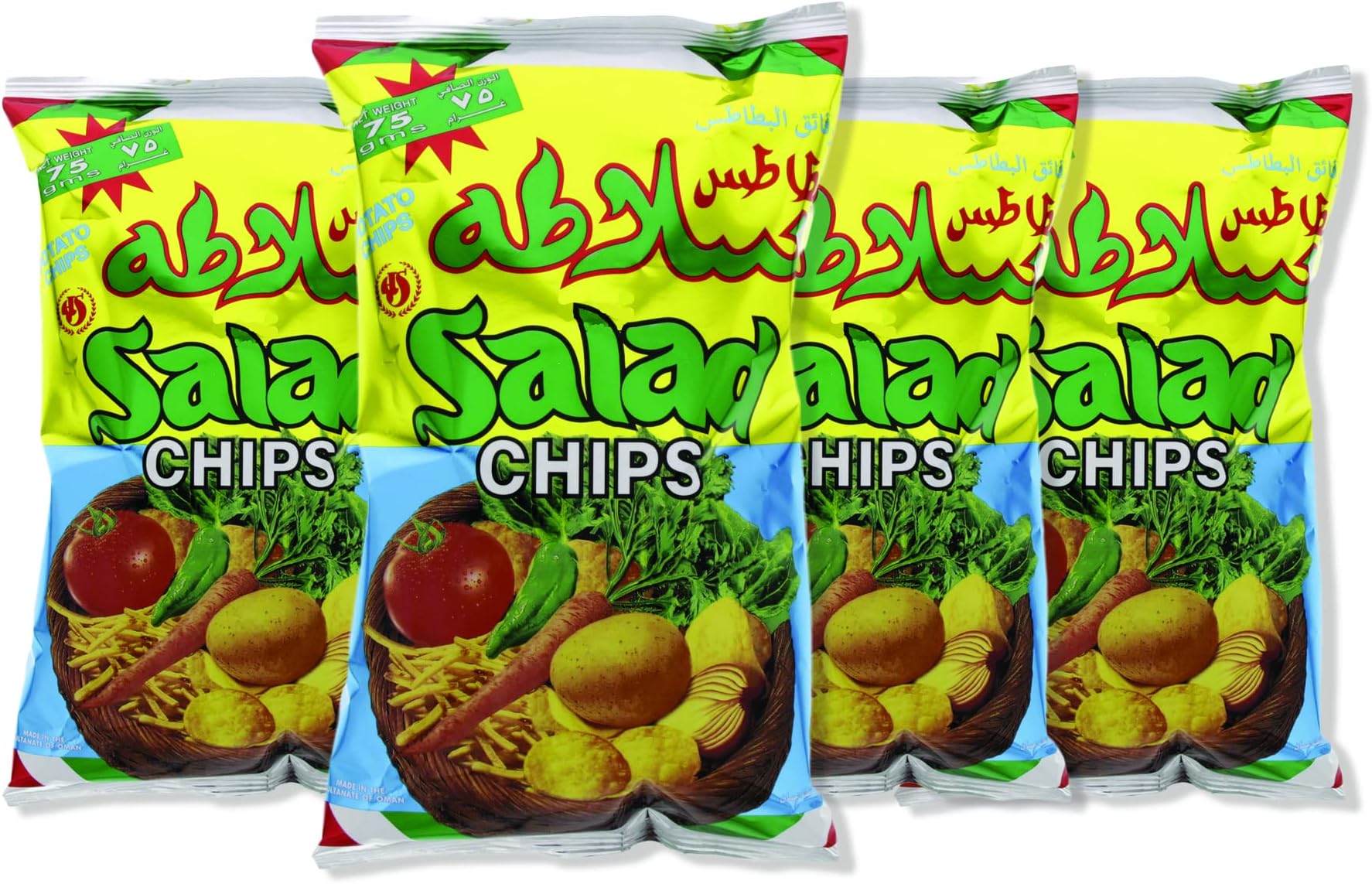 Salad Chips - 75g - Pack of 4
