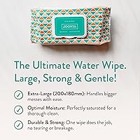 Vista 5 de JOONYA Toallitas para bebés sin perfume, toallitas húmedas a granel a base de plantas, sin fragancia, hipoalergénicas, no tóxicas y biodegradables