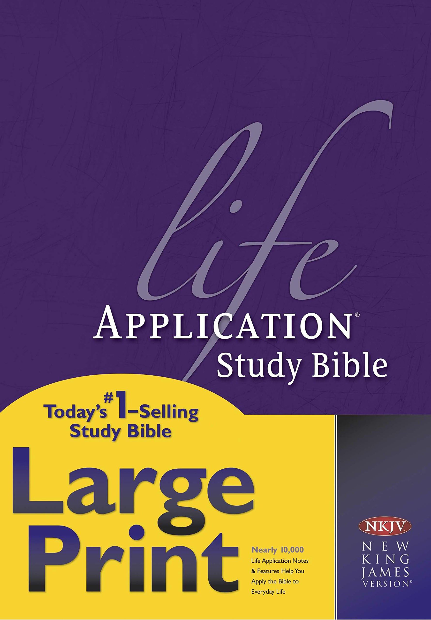NKJV Life Application Study Bible Large Print Hardcover: New King James Version Hardcover – Large Print, 1 Aug. 2013