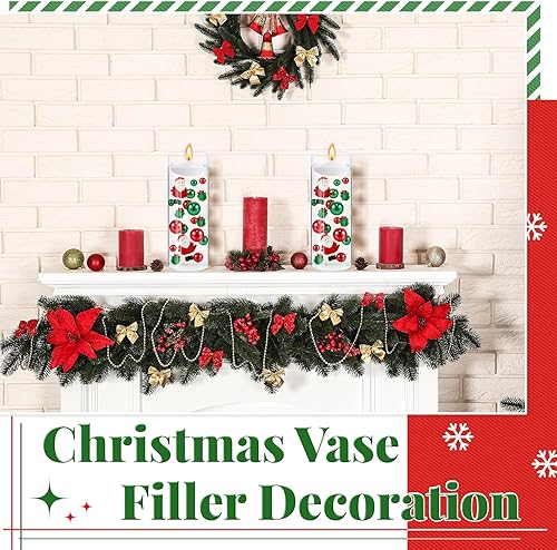 Miniatura 4 de MTLEE 2106 piezas de perlas de relleno de jarrón de Navidad para jarrones, perlas de Candyland, geles de agua, velas, centro de mesa para Navidad,